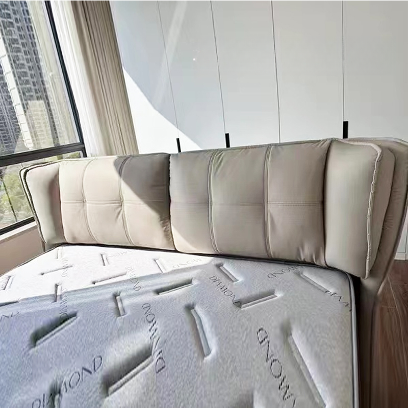 Casual Free-standing Standard Full(54"W x 75"L) Panel Wood/ Upholstery No Distressing With Legs and Button-tufted - image 7