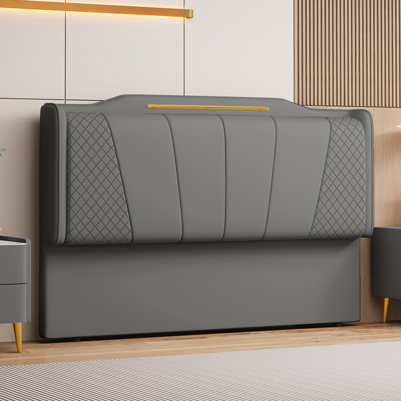 Casual Camelback Wood Panel With Legs & Sponge Cushion for Queen(60"W x 80"L)/Full(54"W x 75"L)/Twin(38"W x 75"L) Bed, Standard（36-55“）