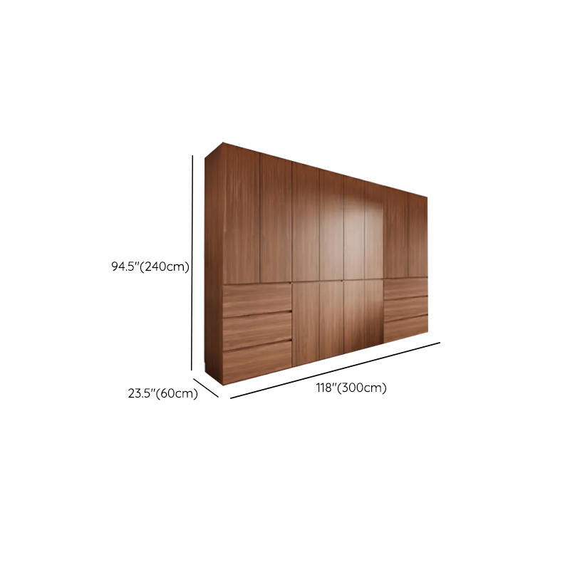 Acorn Minimalist Laminate Wardrobe Closet with 3-Drawer/6-Drawer, Soft Close Door, Interior Shelves, and Clothing Rod - image 25