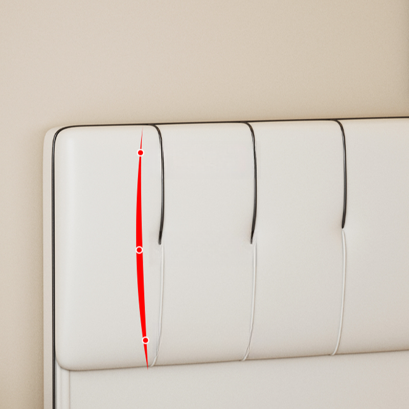 Modish No Distressing Button-tufted Panel Headboard in Rectangle Shape for King/Queen/Full Bed with Sponge Upholstery Fill and Standard Height - image 7