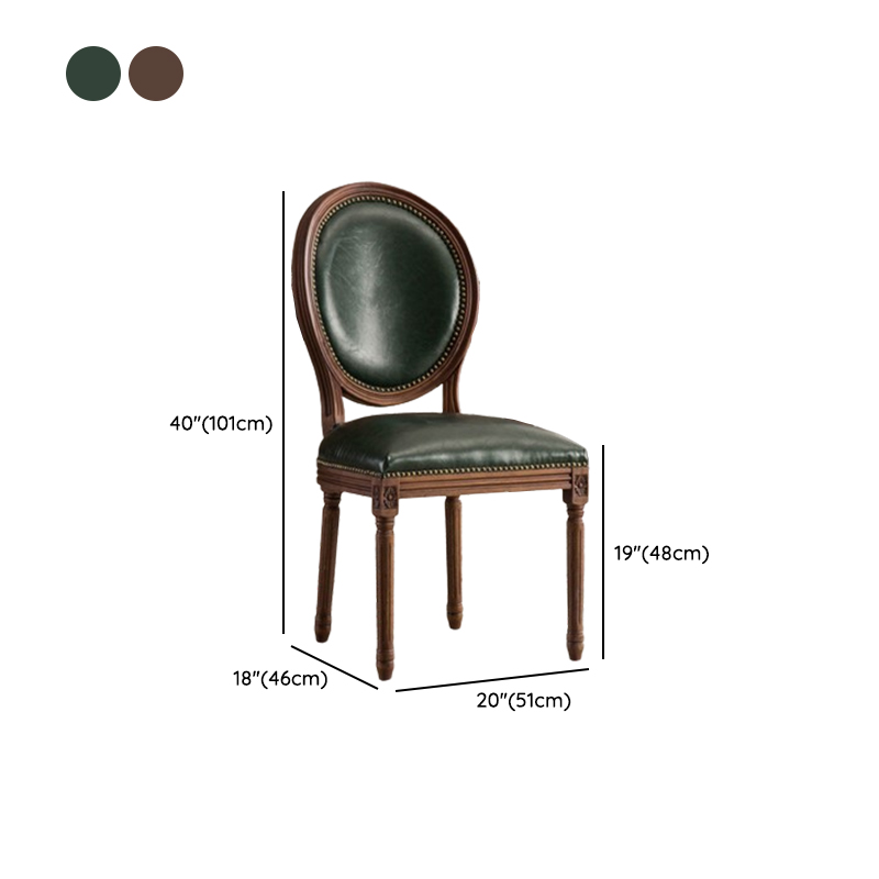 Traditional Antiqued Wood Sturdy Nailhead Trim King Louis Arm Chair/Armless Chair with Outlined and Foot Pads - image 15