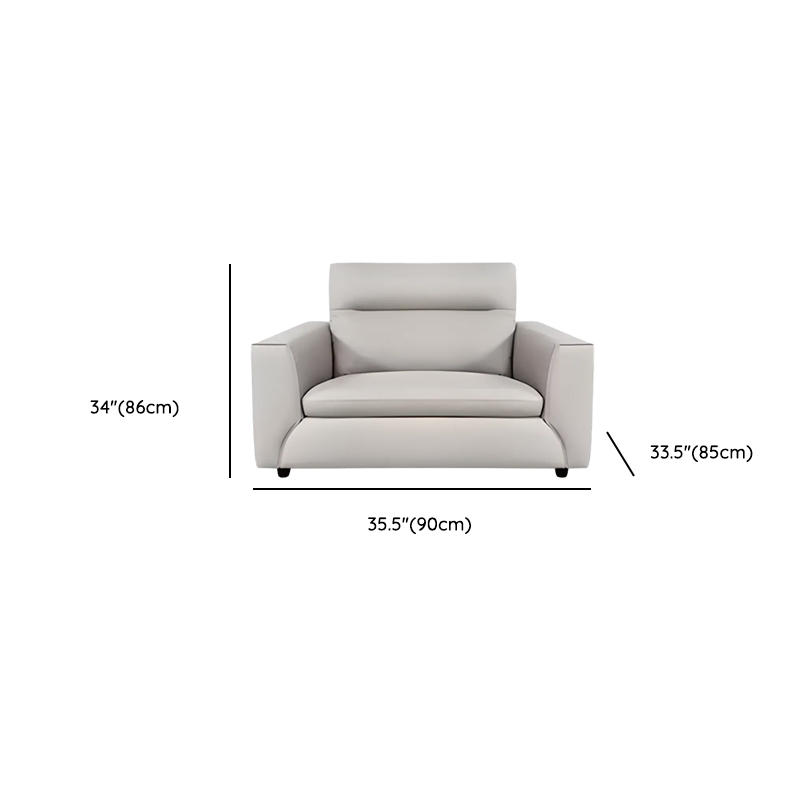 Durable Straight Scratch-proofed Sofa Couch with Pillow Back, Faux Leather, 2-piece Set, Horizontal Orientation, Square Arm - image 14