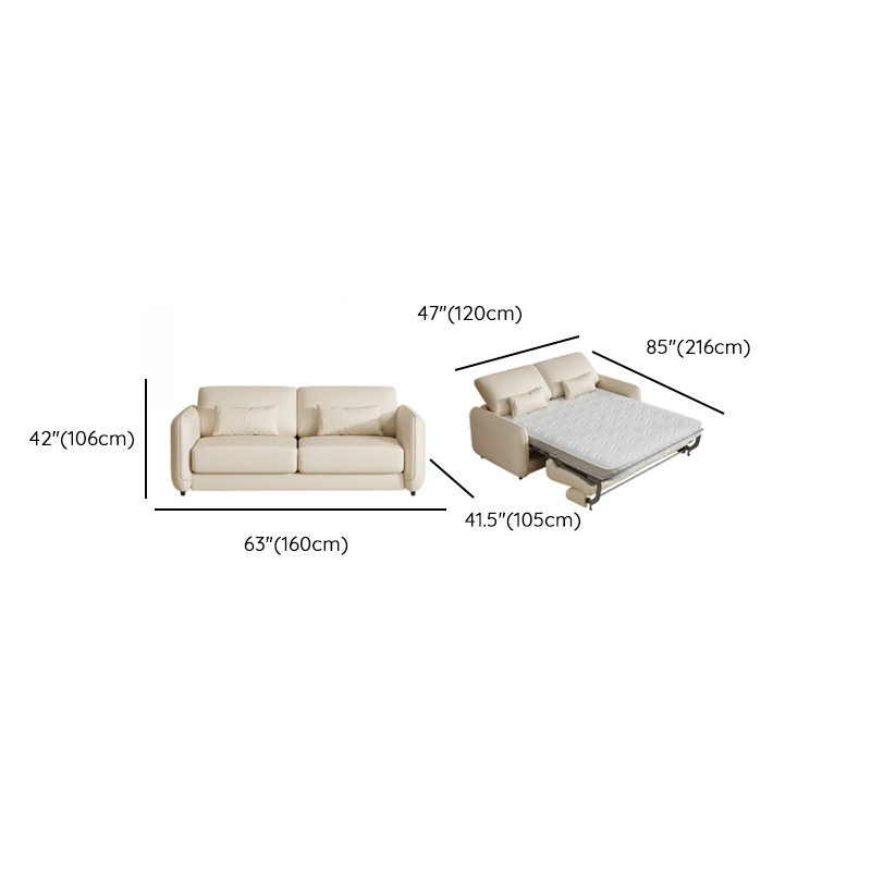 Modish Solid Color Scratch-durable Standard Sofa/Loveseat in Light Gray/Mocha/Off-White for 2-seater - image 19