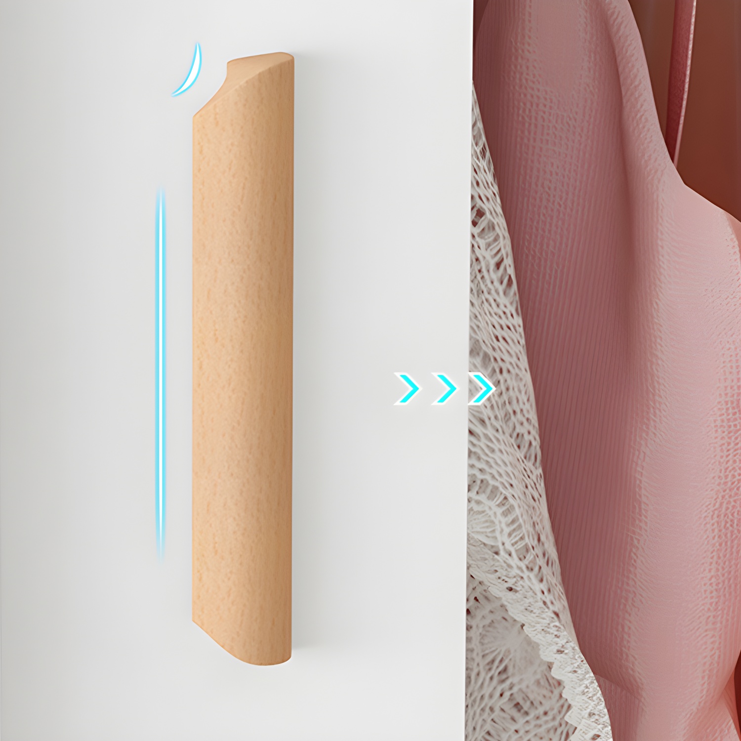 Modern Wood Wardrobe Armoire with Sliding Doors and Shelves Included - image 9