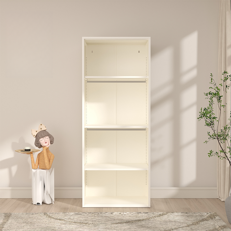 Chalk Casual Unattached Wardrobe with Adaptable Shelf, Soft Close Door, Hanging Rod, and Articulated Mechanism - image 6