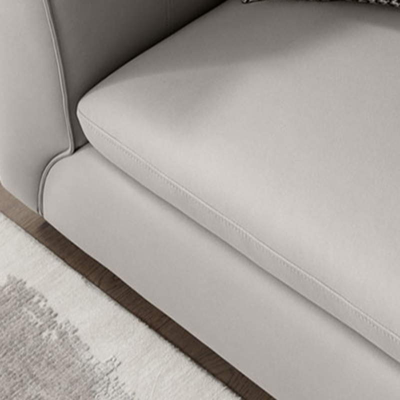 Straight/L-Shape Cotton Upholstered Sofa Couch/Sofa Chaise, Horizontal/Right Hand Facing Orientation - image 4