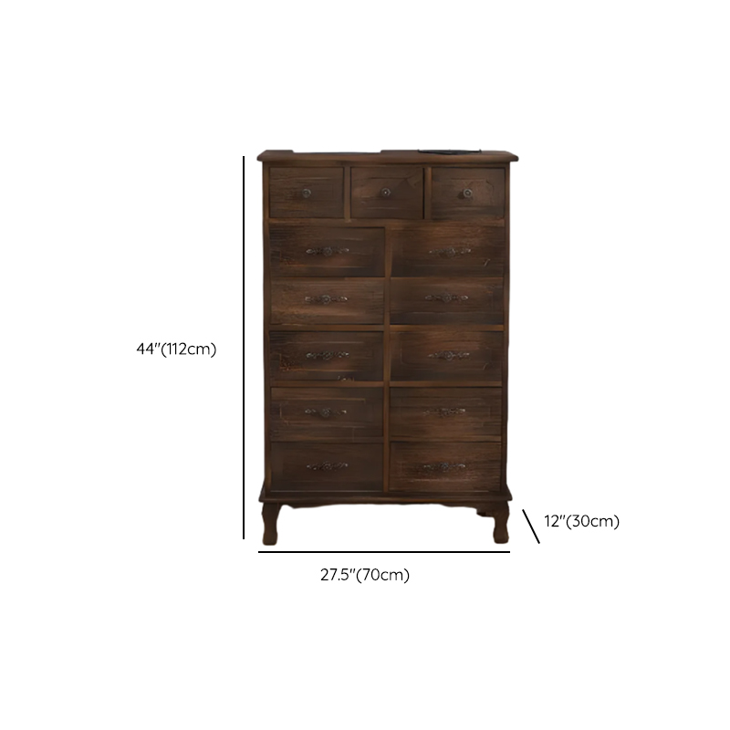 French Wood Vertical Console Dresser with 9 Drawers/7 Drawers/10 Drawers - image 34