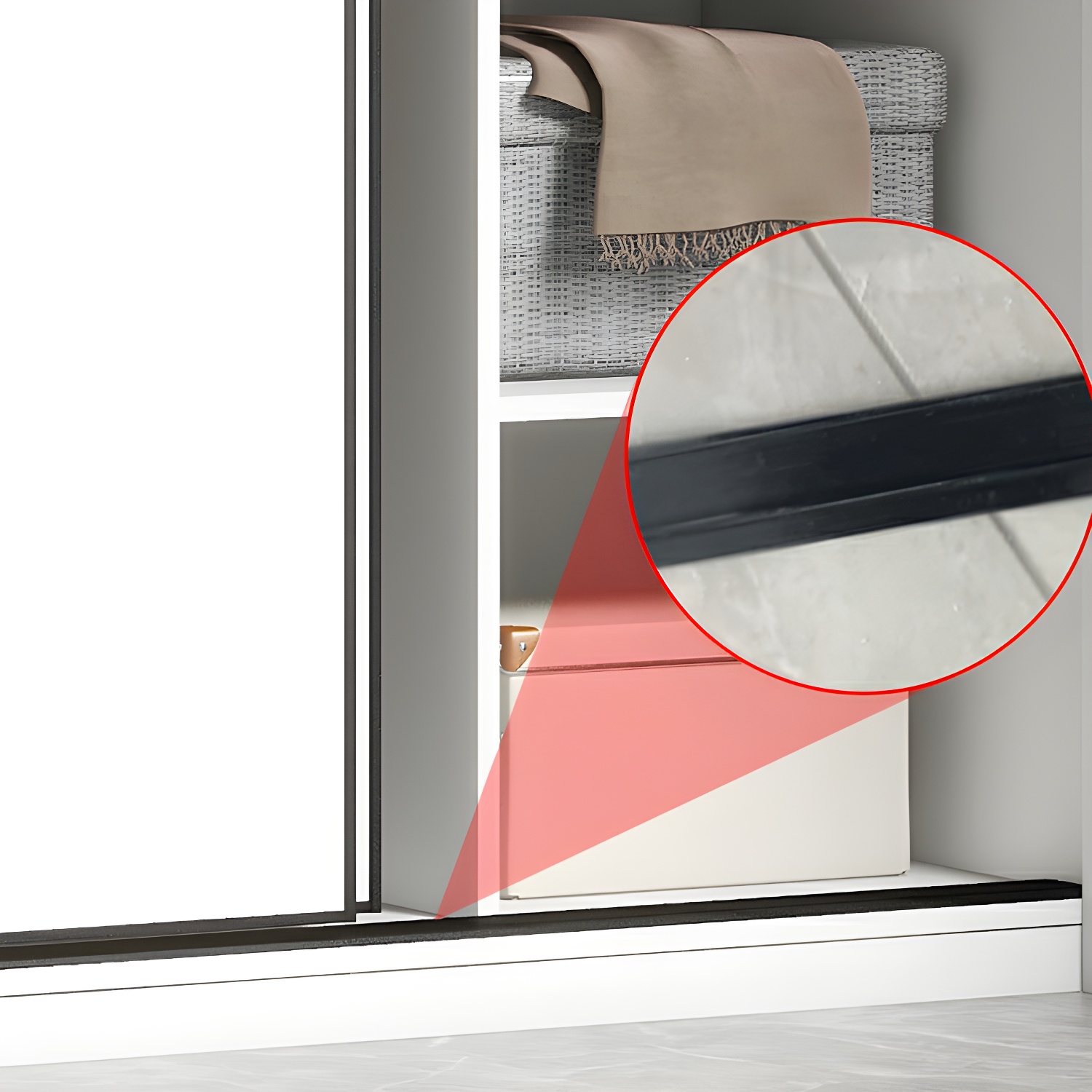 White Fashionable Solid Wood Armoires & Wardrobes Natural Wood - image 3