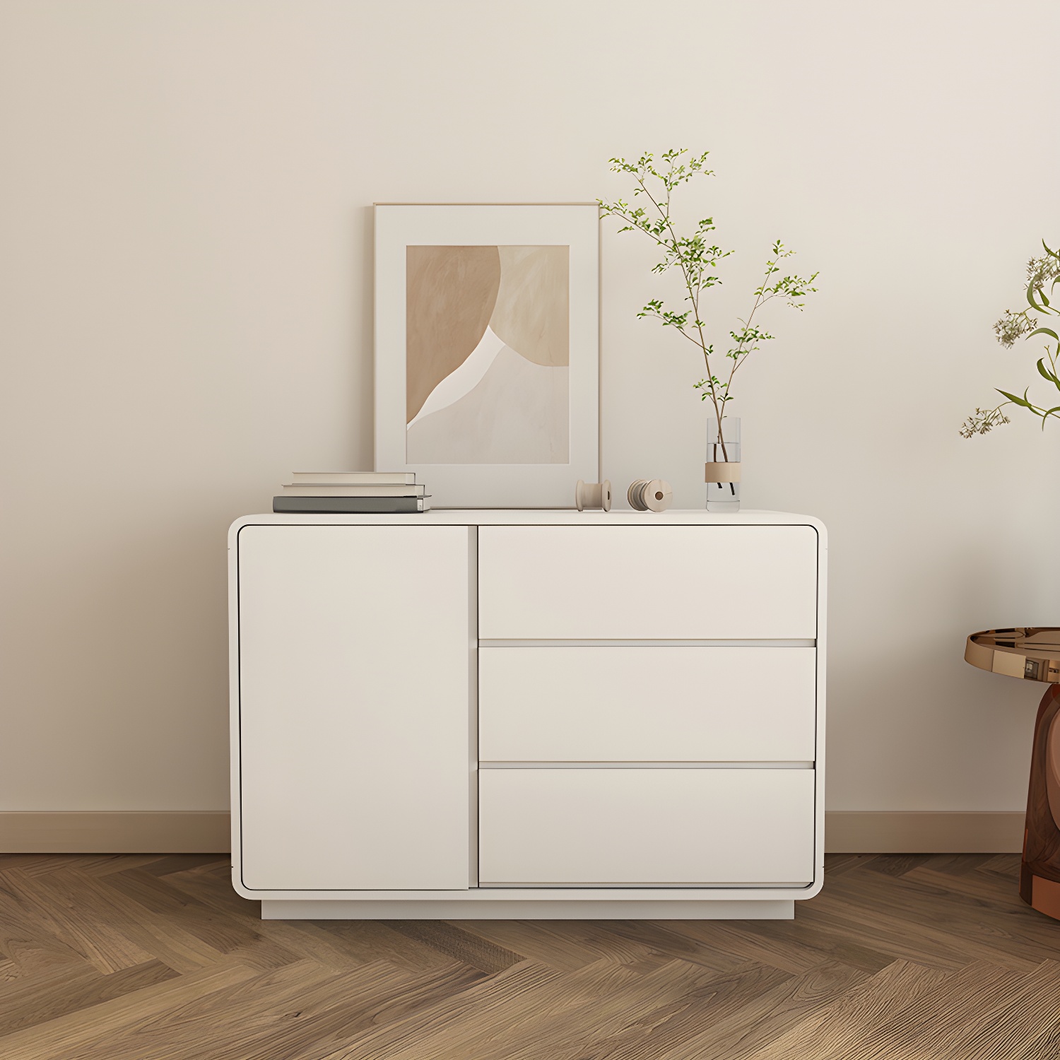 Modern White Double Dresser with Drawers and Soft Close Glides - image 3