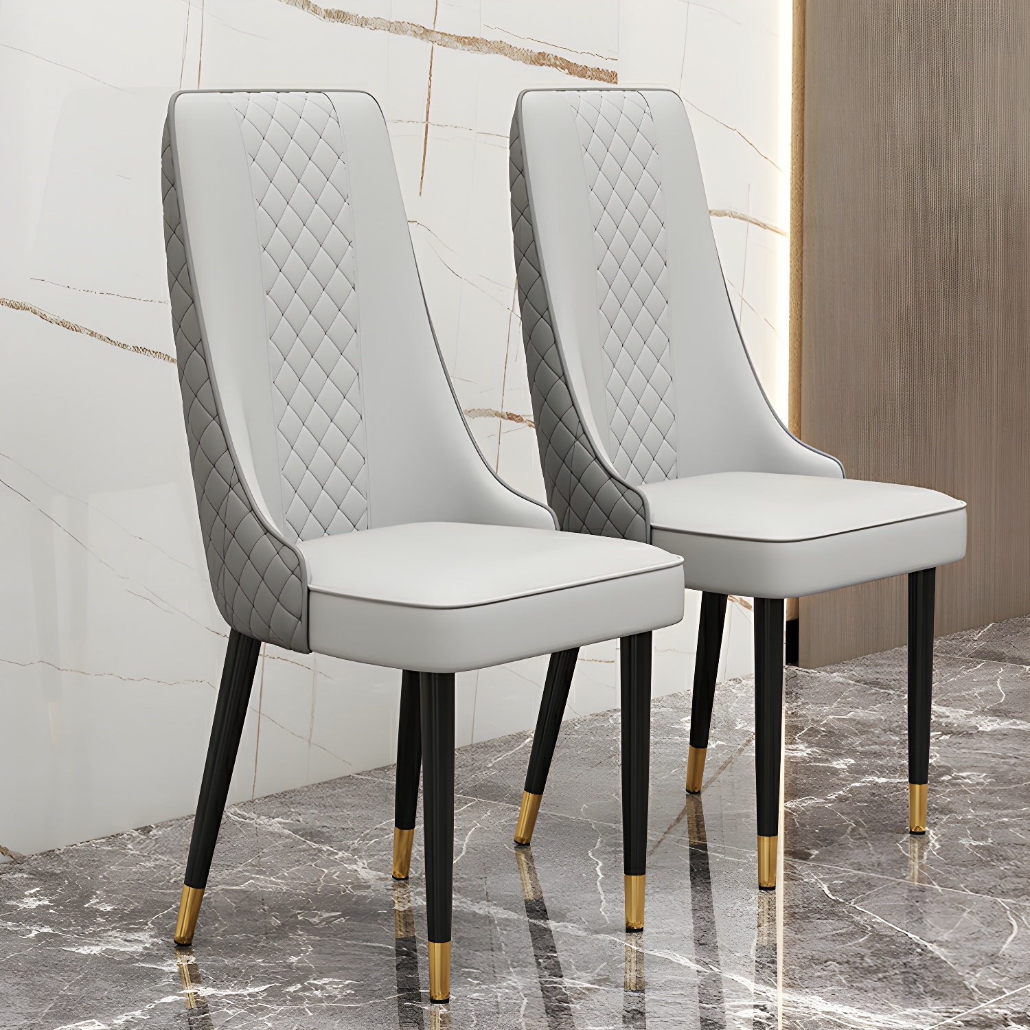Comfortable and Stylish Faux Leather High Back Upholstered Chair for Kitchen and Dining - image 10