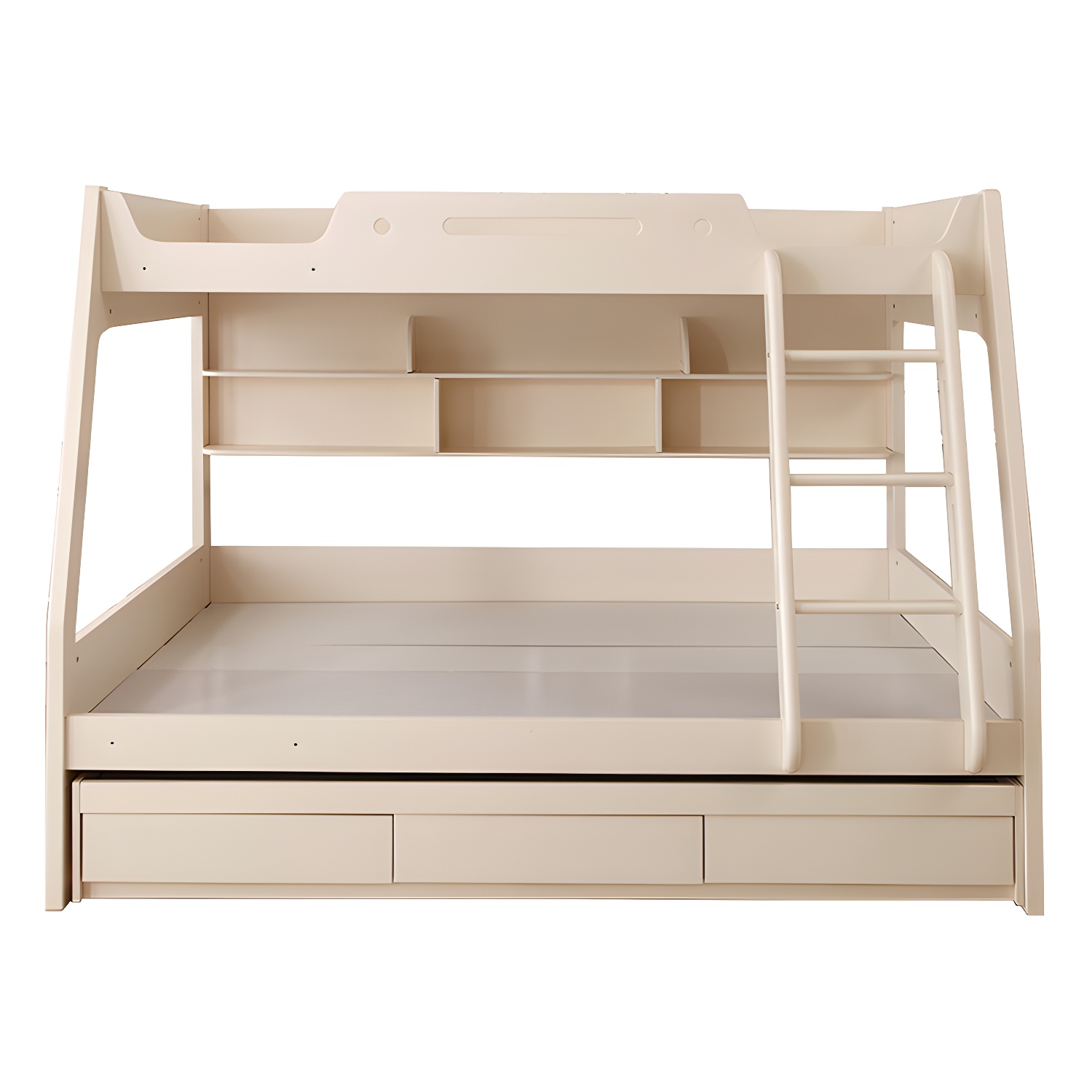 Solid Color Wood Bunk Bed Modern No Distressing Mattress Included Bunk Bed - image 10