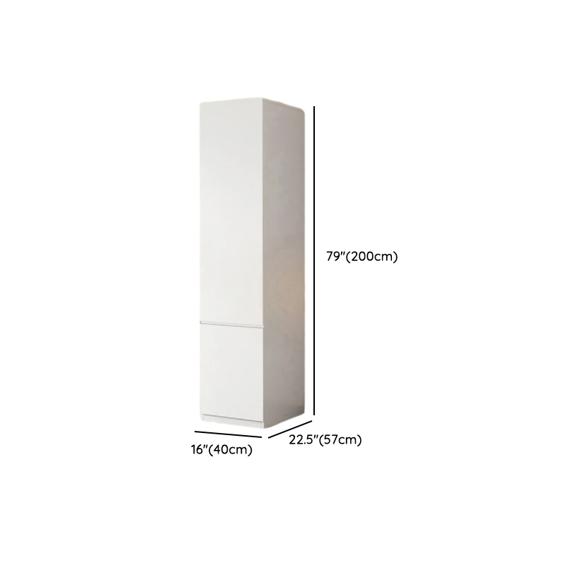 White Contemporary Alloy Cabinet Armoire with 3/6/9 Drawers, Flexible Shelf, and Hanging Rod - image 29