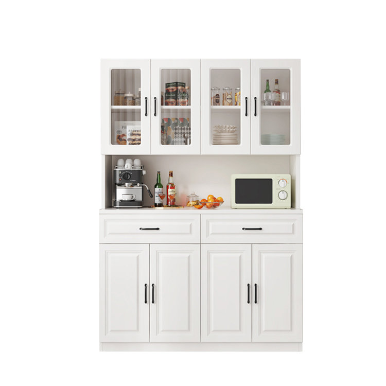 Freestanding Open Kitchen Storage Cabinet with Microwave Shelf, Countertop and Kitchen Appliance Storage for Kitchen in a Modish Style - image 5
