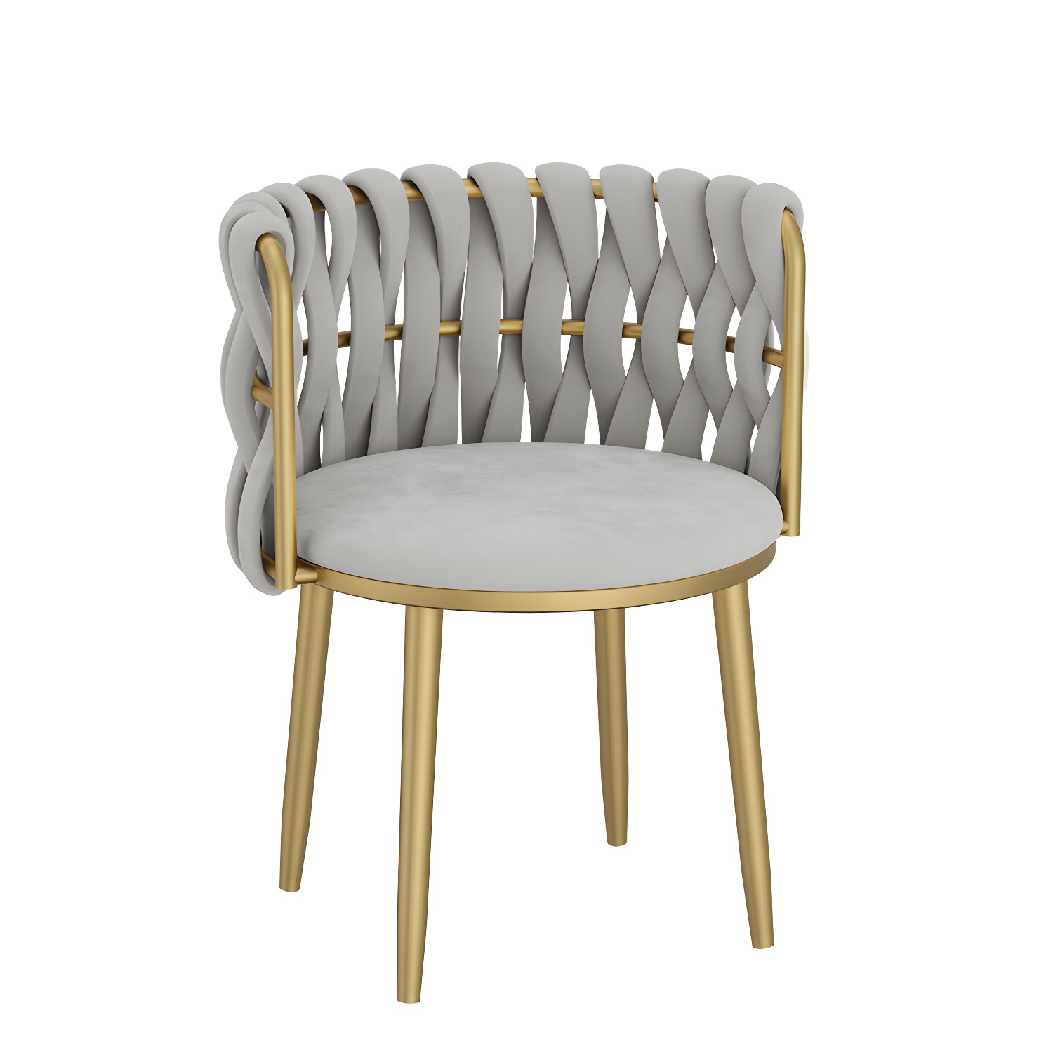 Nordic Metal Dining Room Chairs Velvet Armless Dining Chairs for Restaurant - image 4