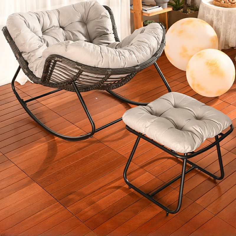 Ergonomic and Stationary Cotton Nursery Recliner with Back - image 10