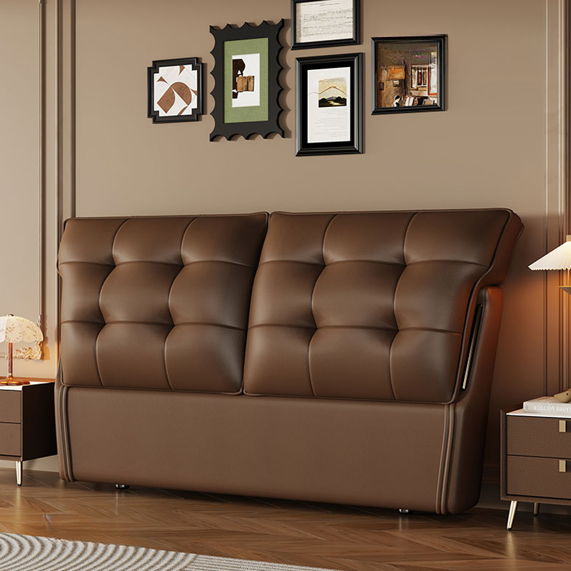 Art Deco Style Panel Headboard with No Distressing, Decorative-stitched Tufting, Rectangle Shape for Queen/Full/Twin XL Bed, Sponge Upholstery Fill, Standard Height