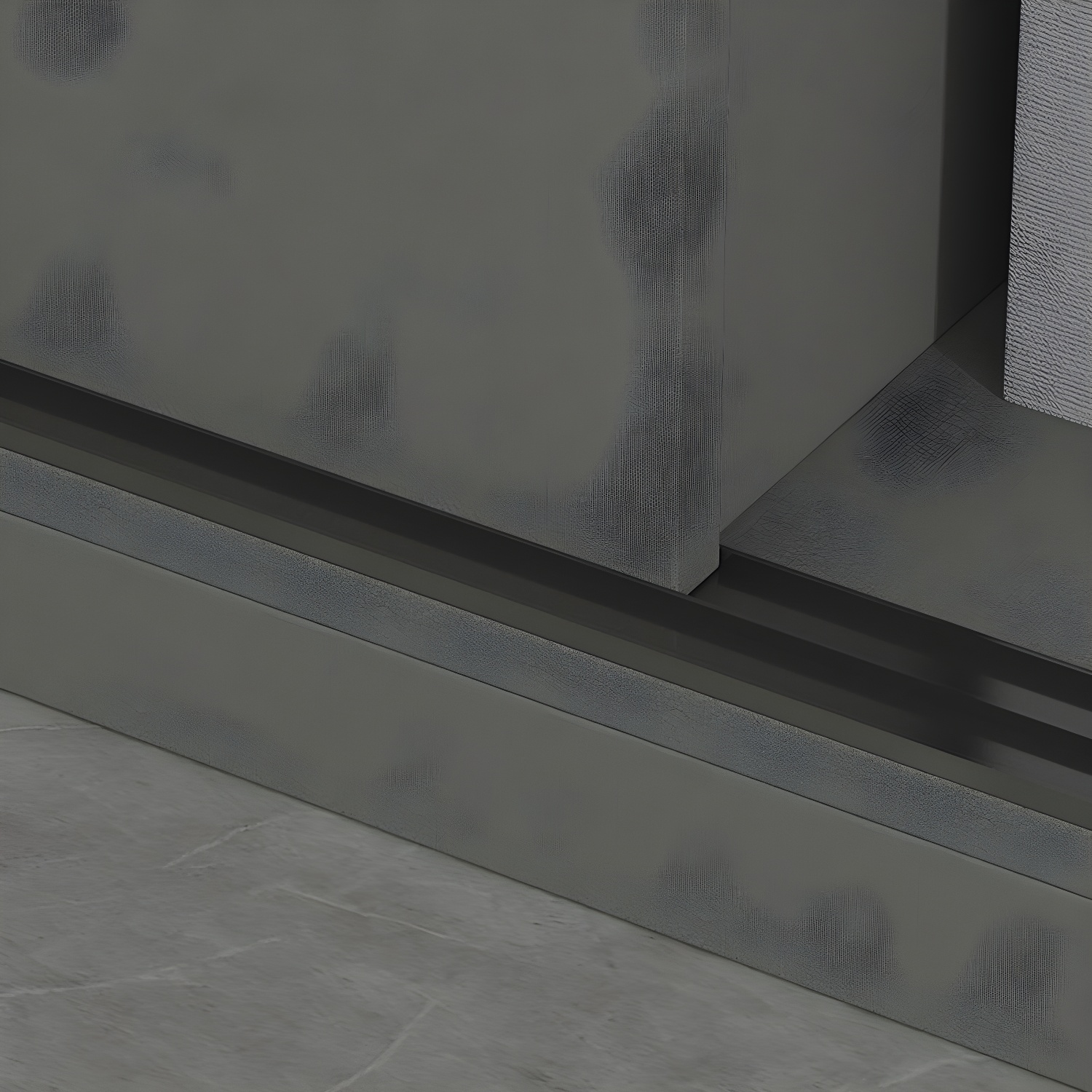 Contemporary Wood Grey Cloth Rod Included Wardrobe with Shelves - image 6