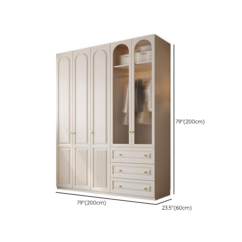 Minimalist Manufactured Wood Independent Almirah with Soft Close Drawer, Interior Shelves, and Clothing Rod - image 29