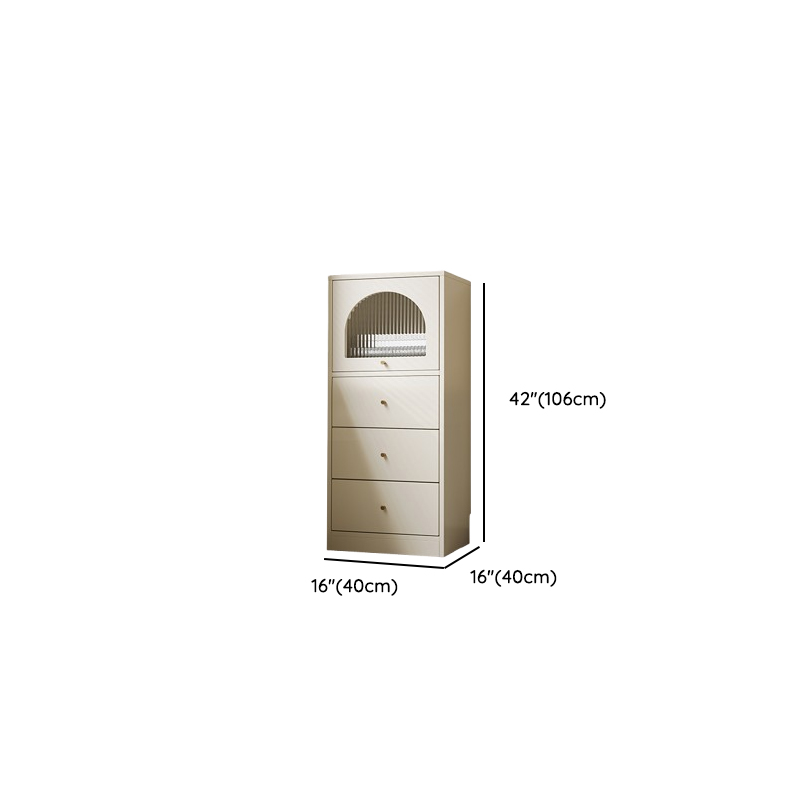 Chalk Trendy Composite Wood Semainier with Shelves, Hutch, and 6/5/4 Drawers in Vertical Orientation - image 10