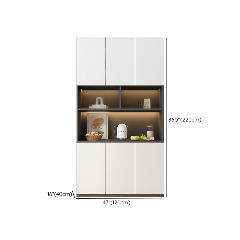 Two Toned Unclosed & Self-supporting Wide Sideboard with 2 Shelves & Benchtop - image 24