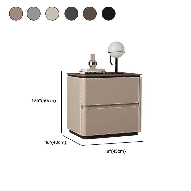 Organic Modern Nightstand With Drawer Organization featuring 2 Drawers and Composite Wood Countertop - image 12