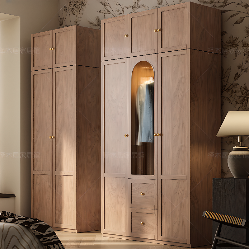 Trendy Unfinished Color Engineered Wood Unattached Armoire Cabinet - image 8