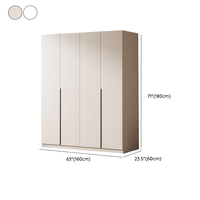 Minimalist Manufactured Wood Independent Wardrobe Closet with Soft Close Door, Interior Shelves, and Clothing Rod - image 11