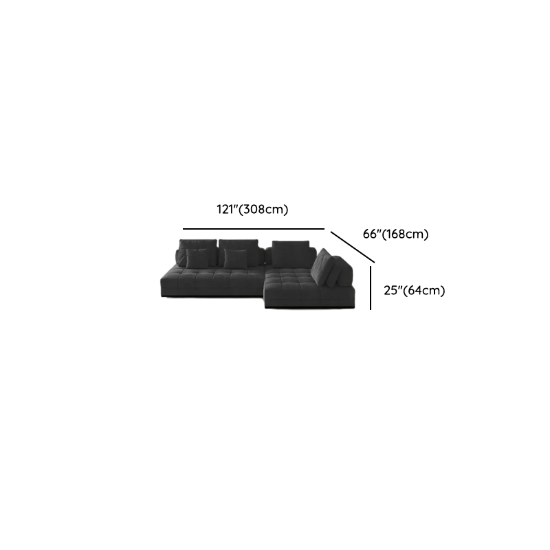 L-Shape Corner Sectional in Dark with Button-tufted Upholstery - image 16