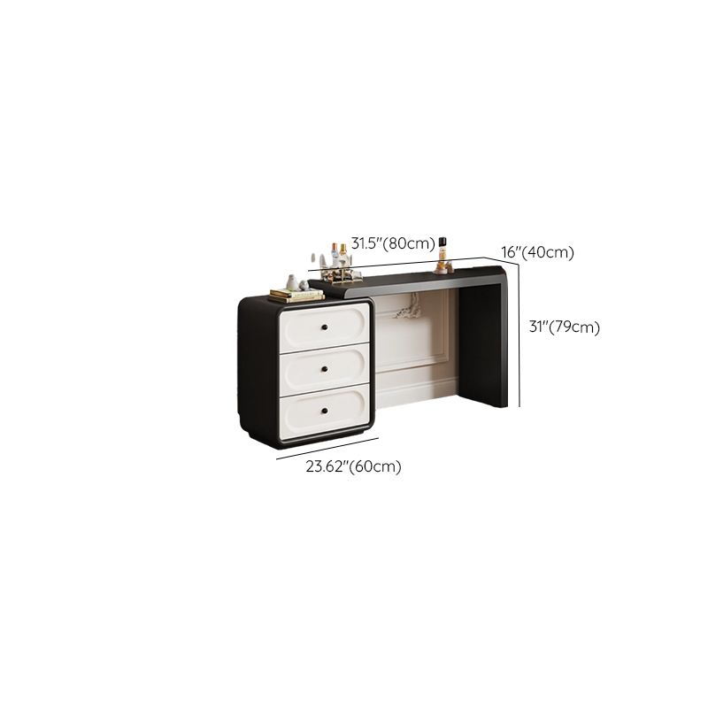 Midnight Black Sleeping Room Makeup Vanity with Scalable Telescopic and Push-Pull - image 8
