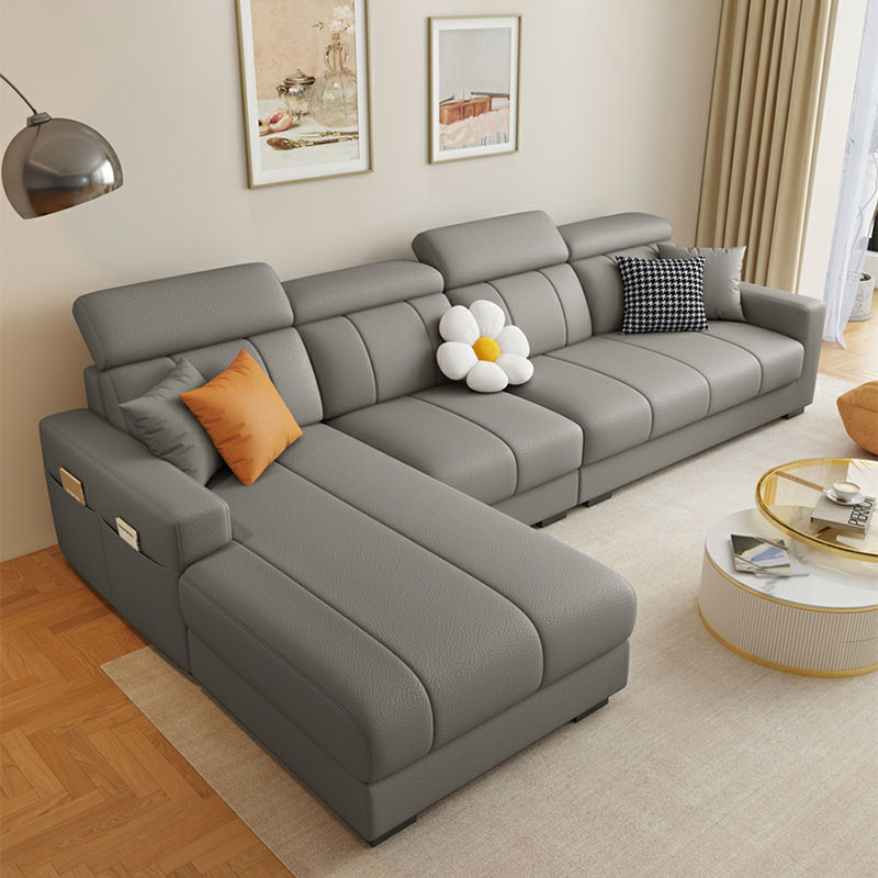 Modern Style L-Shape Sofa Recliner with Storage and Recessed Arm - image 13