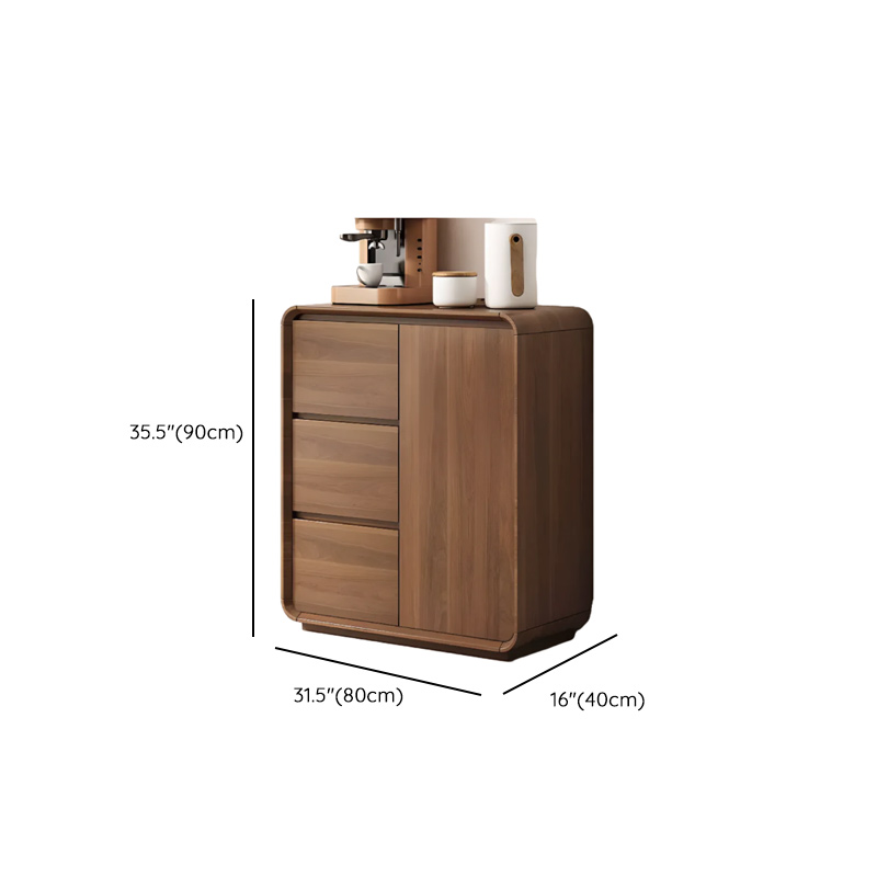 Ground Detached Cocoa Worktop Sideboard with Kitchen Gadget Storage for Culinary Space - image 8