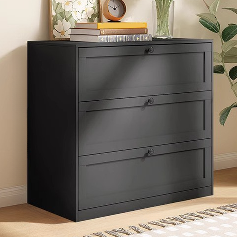 Simple Steel Bachelor Chest/Lingerie Chest with Drawers in White/Black