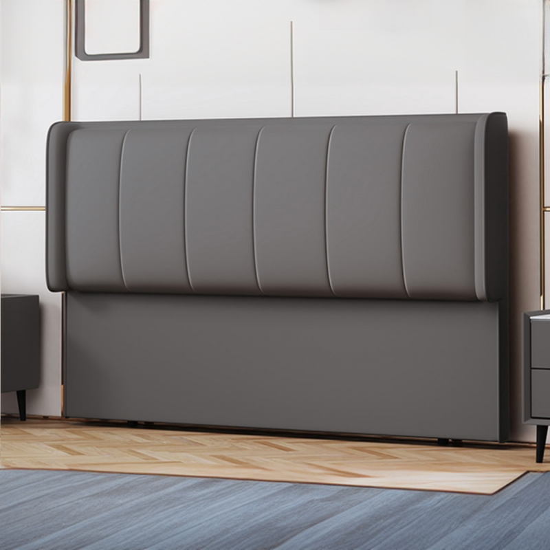 Modish Style Panel Headboard with No Distressing in Pine Wood, Rectangle Shape for Full/Queen Bed, Featuring Sponge Upholstery Fill and Standard Height