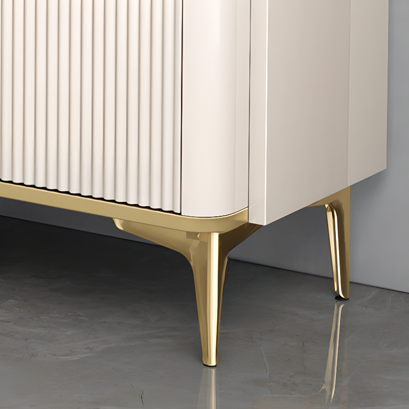 Glam Free Standing Utility Storage Cabinet for Parlor with Sintered Stone Countertop - image 8
