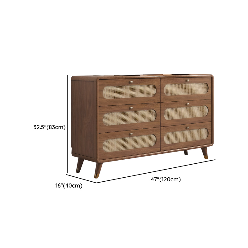 Antique Square Auburn Wood Semainier/Double Dresser Vertical/Horizontal with 6 Drawers/5 Drawers/3 Drawers - image 17