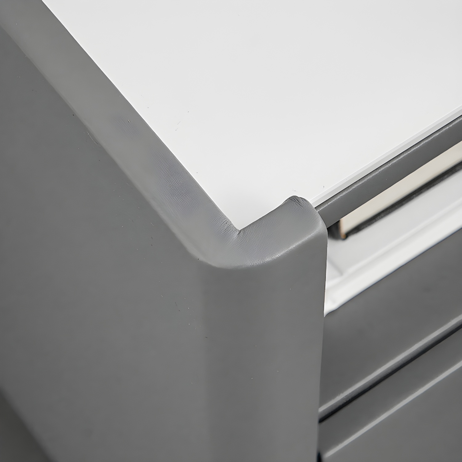 2-drawer Nightstand 21.65" Tall Lighting Station Bedside Cabinet - image 7