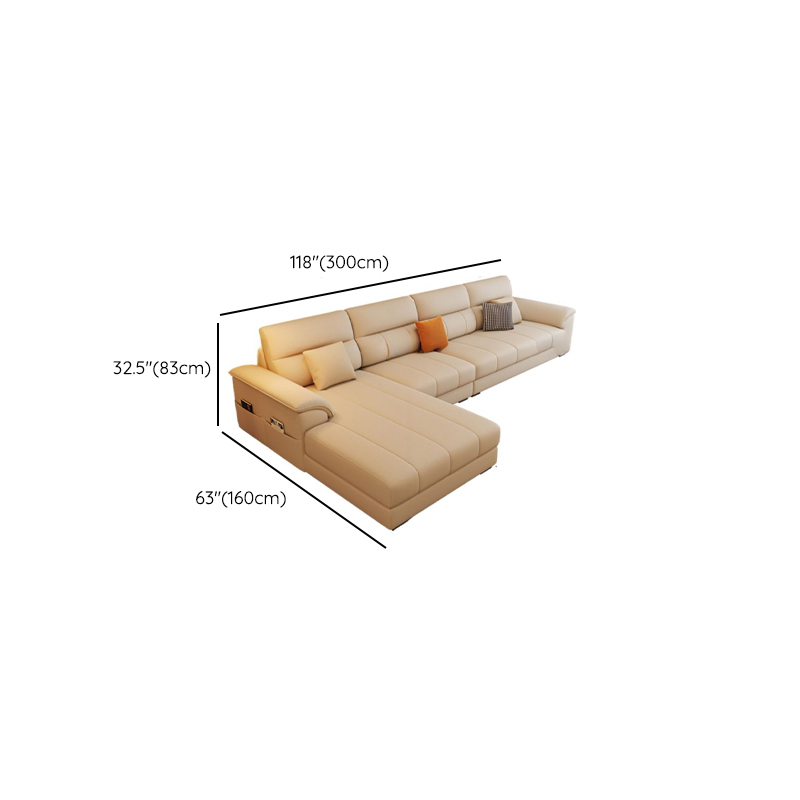 Straight/L-Shape Reversible/Horizontal Sofa/Sofa Recliner with Concealed Support & Natural Wood Frame - image 20