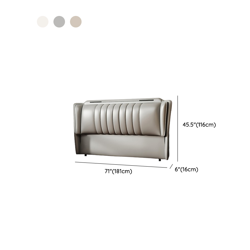 Modish Style Panel Headboard in Timber with No Distressing, Rectangle Shape for King/Queen/Full Bed, Featuring Sponge Upholstery and Standard Height - image 14