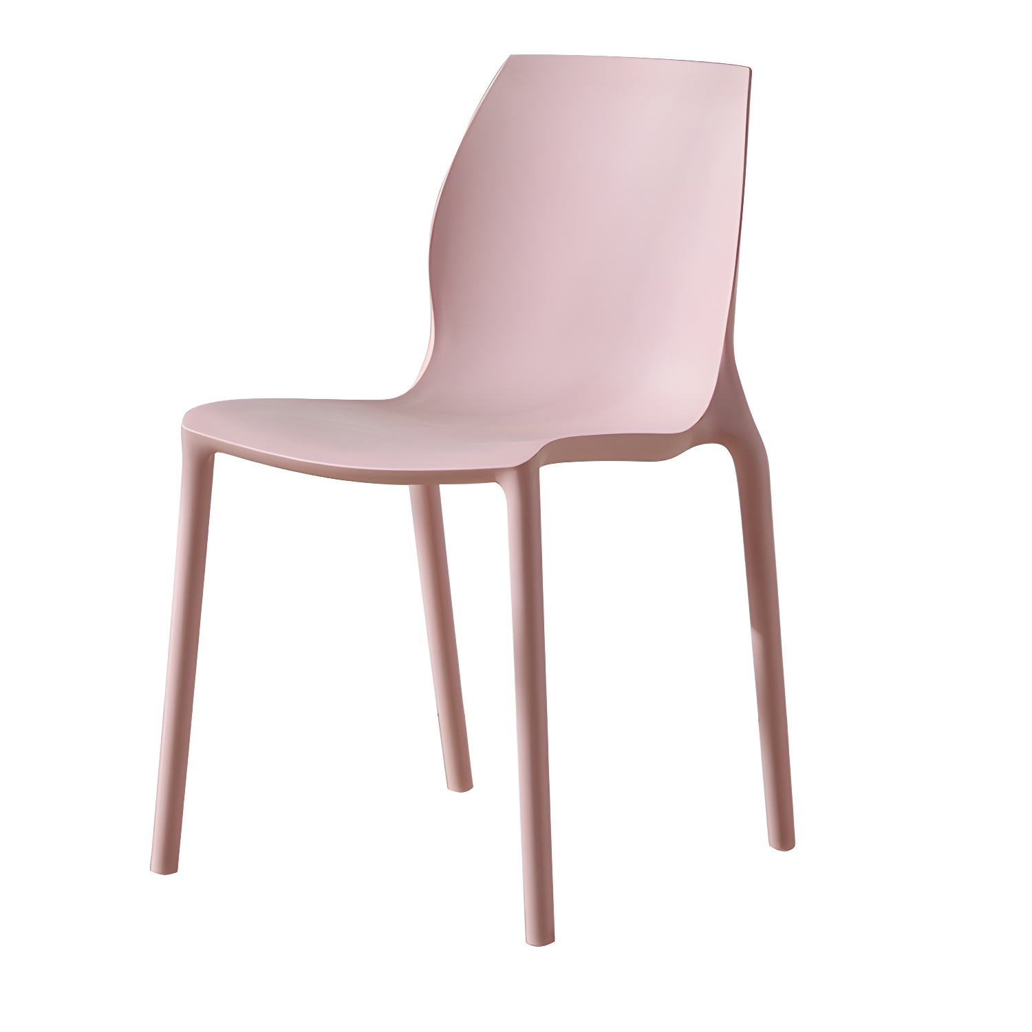 Contemporary Plastic Dining Room Chair Multicolor Stackable Side Chair - image 5