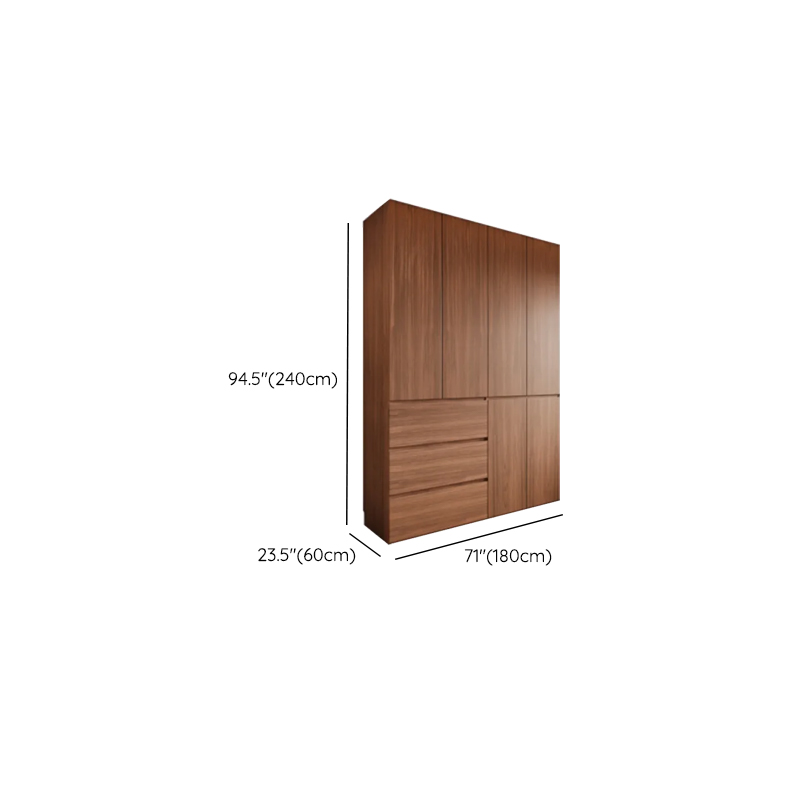 Acorn Minimalist Laminate Wardrobe Closet with 3-Drawer/6-Drawer, Soft Close Door, Interior Shelves, and Clothing Rod - image 18