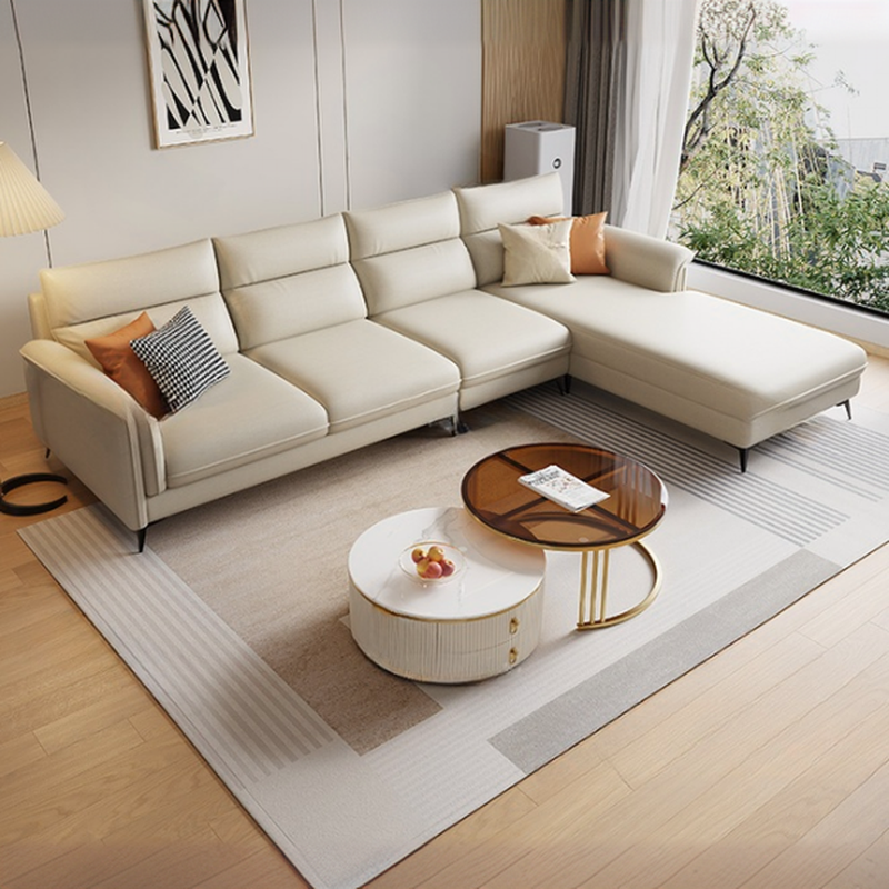 Straight/L-Shape Natural Wood Horizontal/Reversible Sofa Couch/Sofa Chaise - image 3