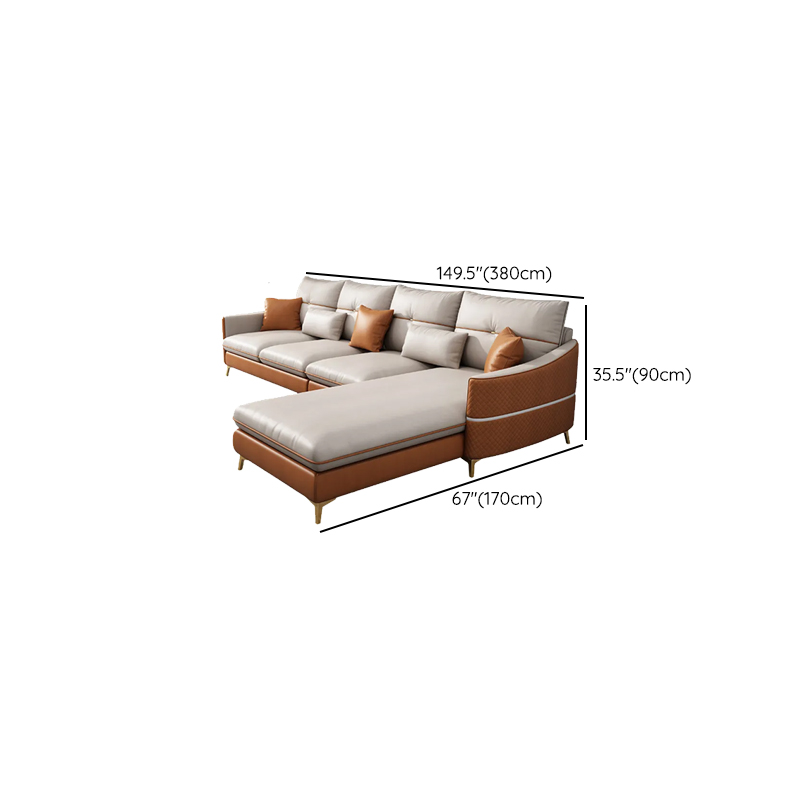 Straight/L-Shape Sofa/Sofa Chaise with Horizontal/Right Orientation, Sloped Arms, and Stitch-tufted Detailing - image 18