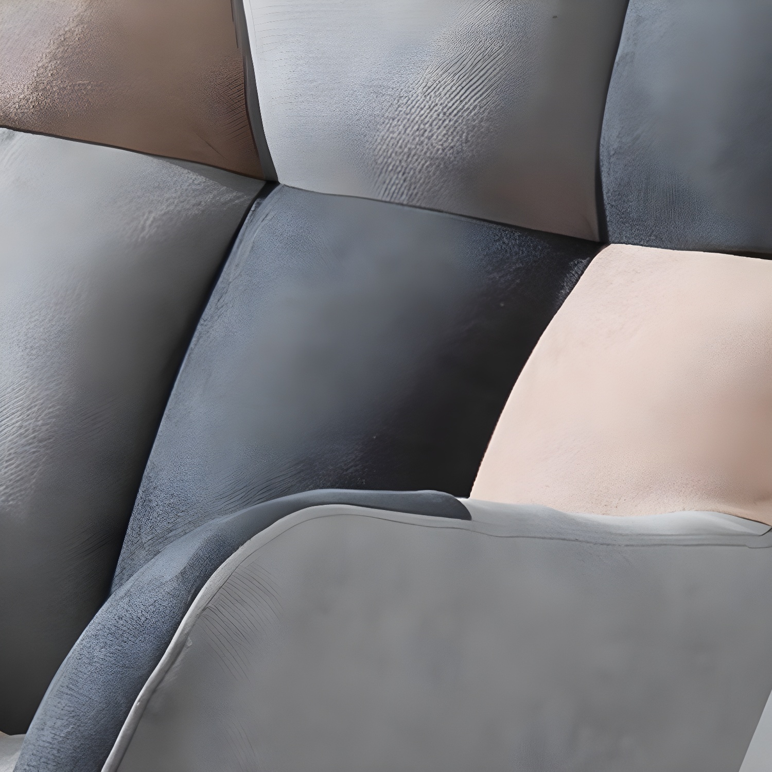 Modern Rocker Chair Upholstered Dark Legs Glider Button-Tufted - image 17