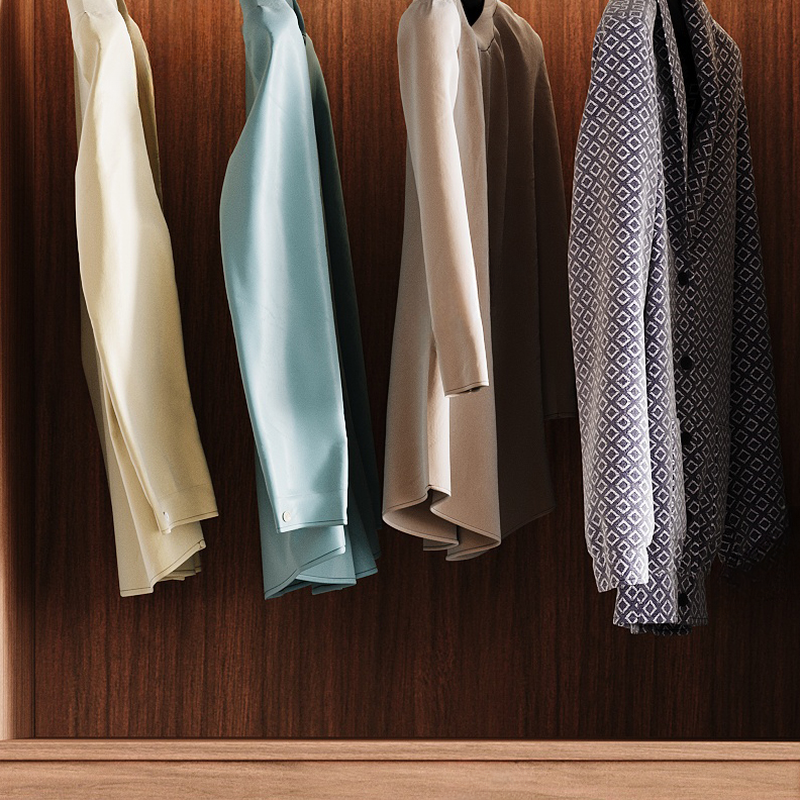 Acorn Minimalist Natural Wood Independent Wardrobe Closet with Soft Close Drawer, Soft Close Door, and Interior Shelves - image 6