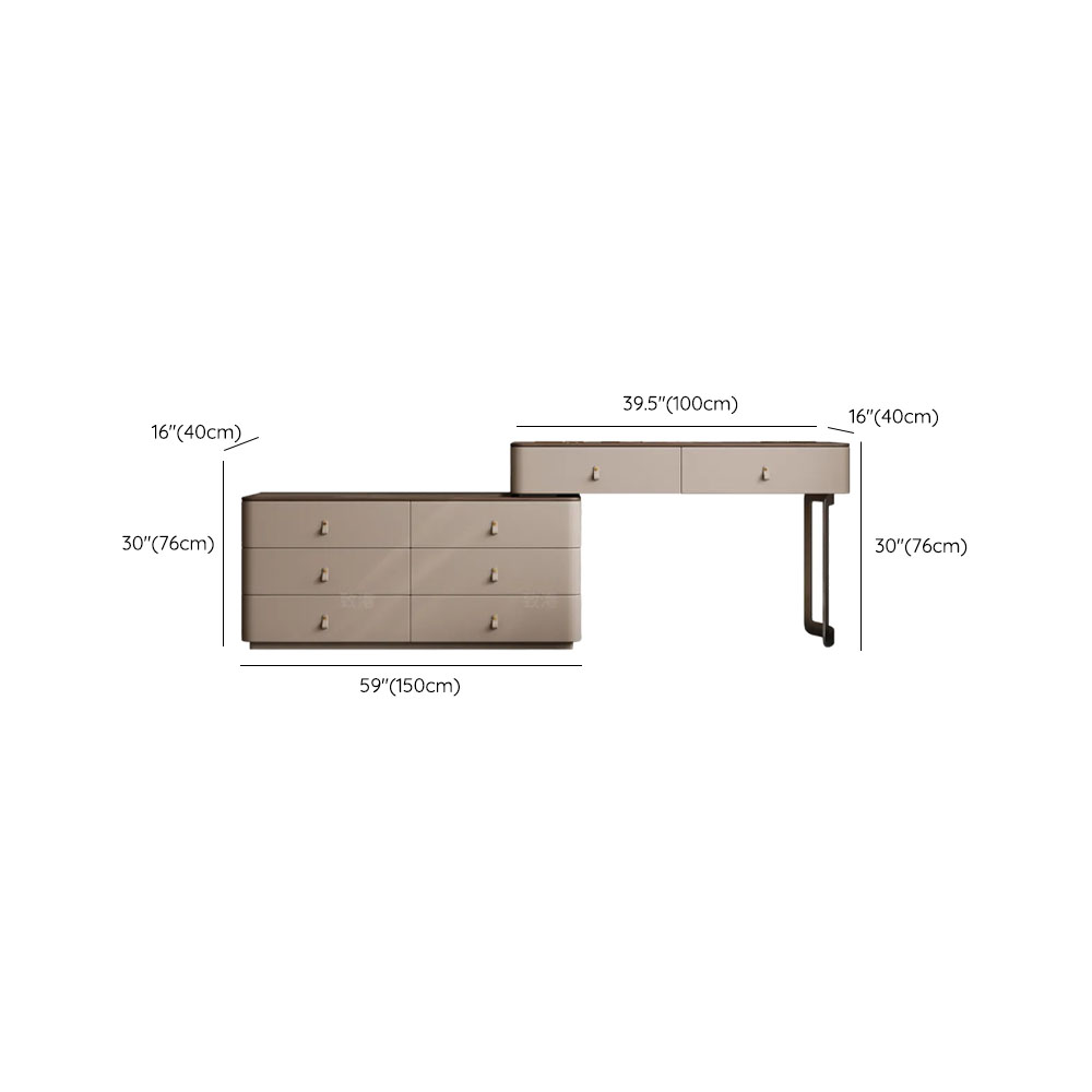 Tan Vanity Set with Scalable Telescopic and Push-Pull Features - image 18