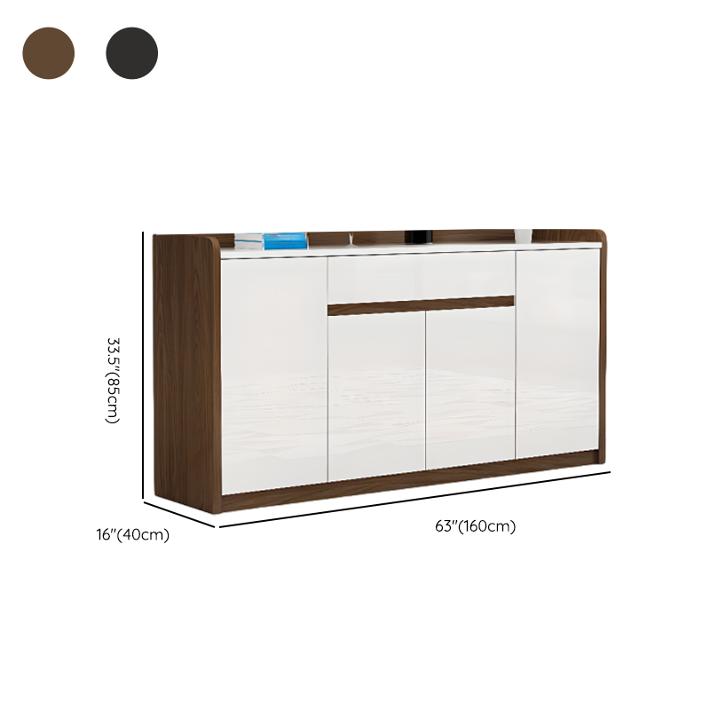 Minimalist Sintered Stone Buffet Table with 3 Drawers/Single Drawer, Closet, Standard/Wide/Narrow Size, Changeable Shelf, and 5 Doors/4 Doors/3 Doors - image 13