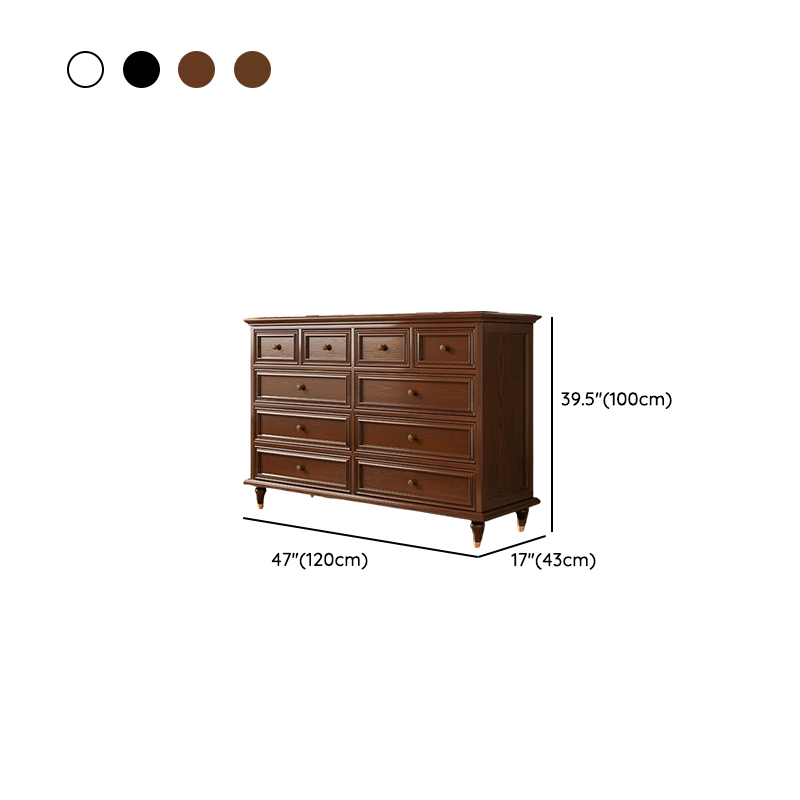 Trendy Raw Wood Console Dresser with 8/10/5 Drawers in Horizontal/Vertical Orientation - image 18
