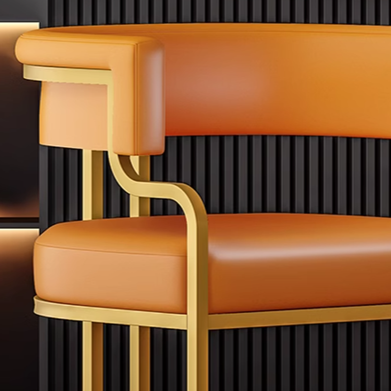 Glam/Casual Alloy Arm Chair with Cushioned Uncovered Back and Armrest - image 14
