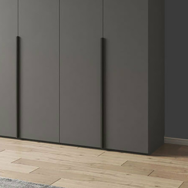 Modern Light Gray Wardrobe Closet Timber Soft Close Drawer Soft Close Door Interior Shelves - image 7