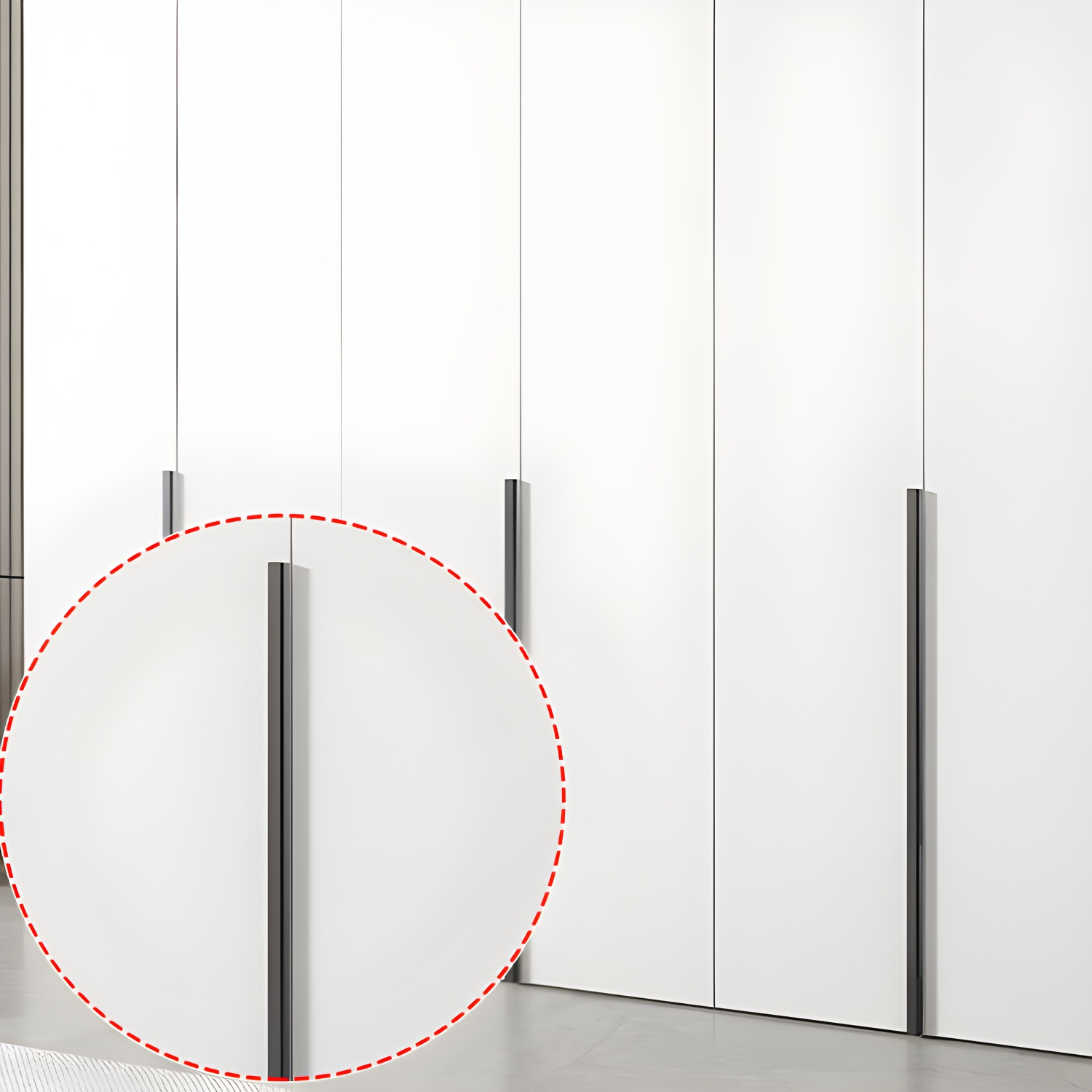 White Wood Wardrobe Armoire with Hinged Doors and Shelves Included - image 9